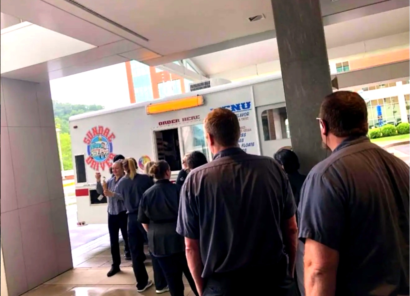 Fireworks with the truck